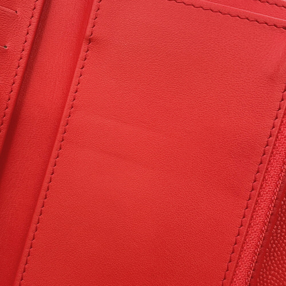 CHANEL Red Caviar Leather Logo Wallet - Picture 13 of 16
